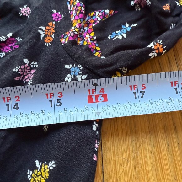 Boden Size 8 NEW Black Star & Floral Long Sleeve Fixed Wrap Jersey Midi Dress - Picture 9 of 16